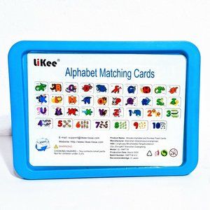 LiKee Alphabet and Number Flash Board Cards Wooden Letters/Numbers